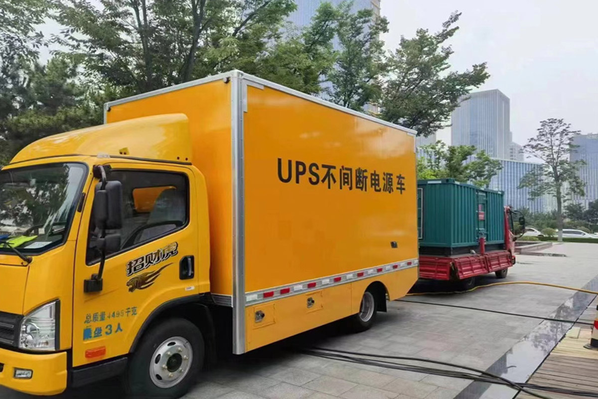 文教镇发电机租赁施工现场